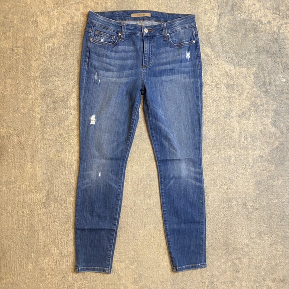 Joe's Jeans Denim - Joe's Jeans Womens 29 Medium Wash Blue Mid Rise Skinny Distressed Stretch Denim